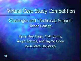 Virtual Case Study Competition