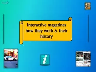 Interactive magazines how they work &amp; their history