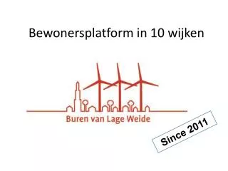 bewonersplatform in 10 wijken