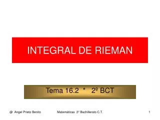integral de rieman