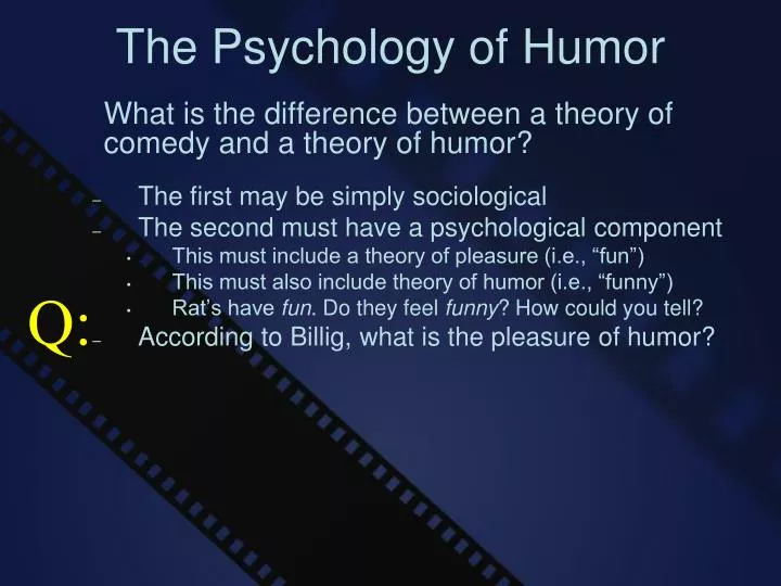 the psychology of humor