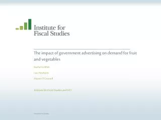 The impact of government advertising on demand for fruit and vegetables