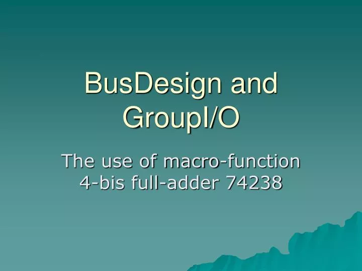 busdesign and groupi o