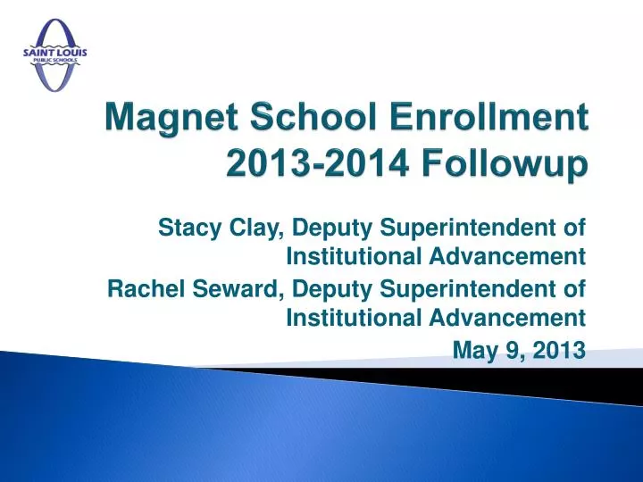 magnet school enrollment 2013 2014 followup