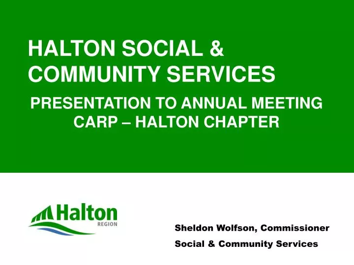 halton social community services