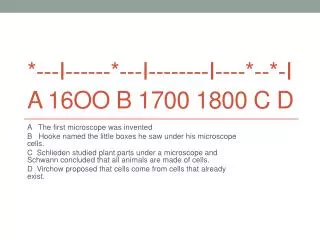 i i i i a 16oo b 1700 1800 c d