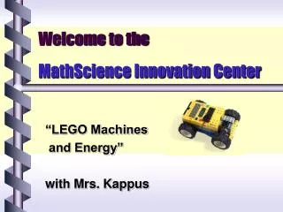 Welcome to the MathScience Innovation Center