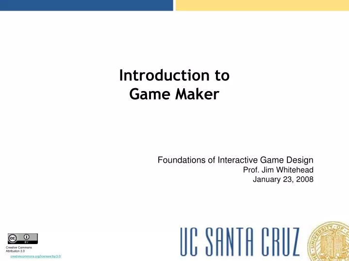 introduction to game maker
