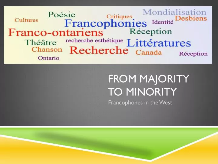 from majority to minority