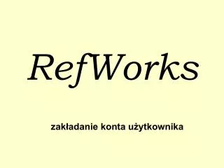 RefWorks