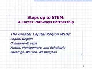 Steps up to STEM: A Career Pathways Partnership