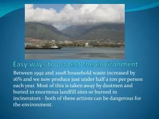 Easy ways to protect the environment