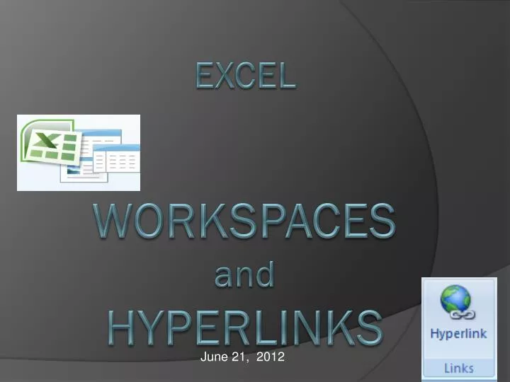 excel workspaces and hyperlinks