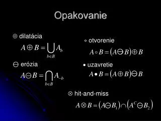 opakovanie