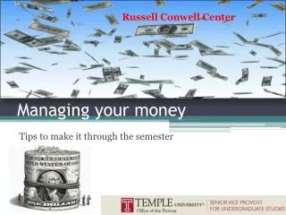 Managing your money