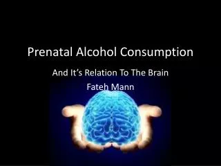 prenatal alcohol consumption