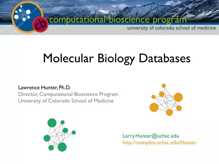 molecular biology databases