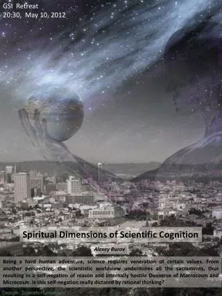 Spiritual Dimensions of Scientific Cognition