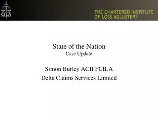 State of the Nation Case Update