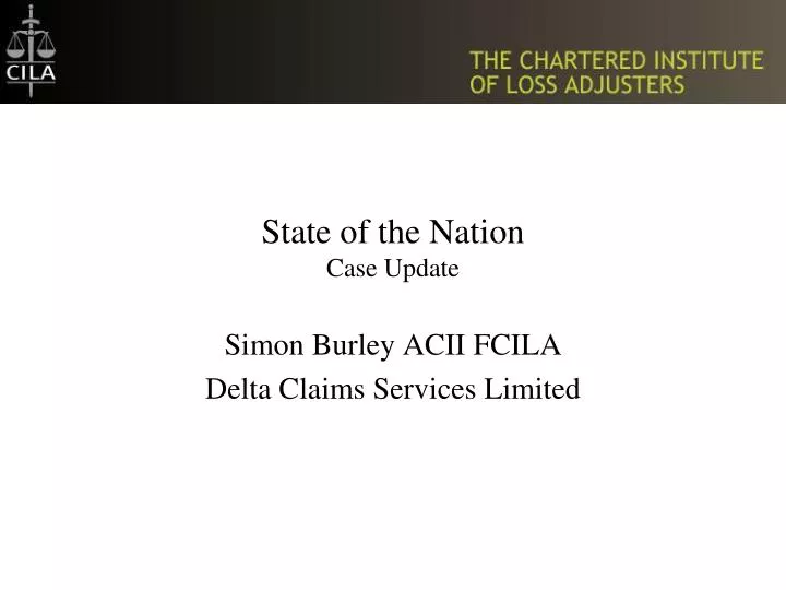 state of the nation case update