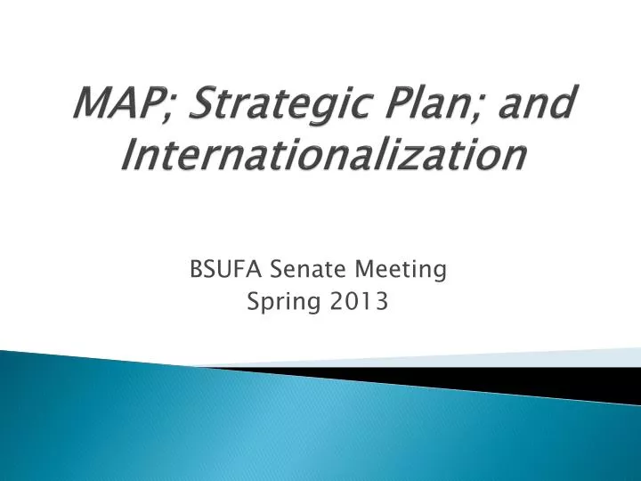 map strategic plan and internationalization