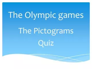 The Olympic games