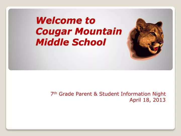 welcome to cougar mountain middle school