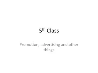 5 th class