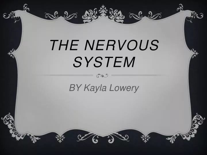 the nervous system