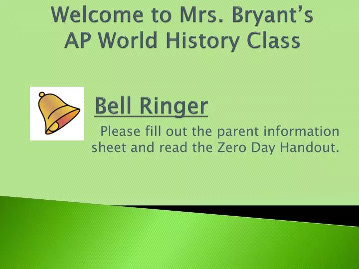 welcome to mrs bryant s ap world history class