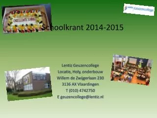 schoolkrant 2014 2015