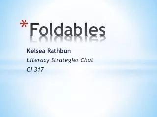 Foldables