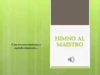himno al maestro