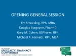 OPENING GENERAL SESSION - slide 1