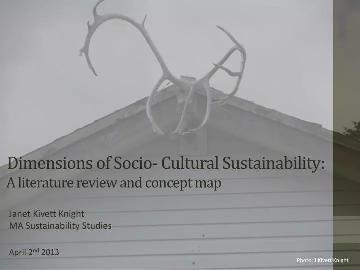 dimensions of socio cultural sustainability a literature review and concept m ap