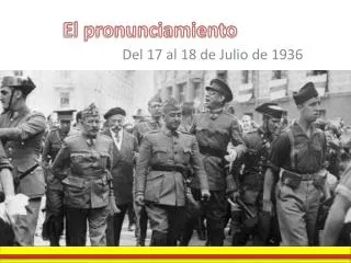 el pronunciamiento