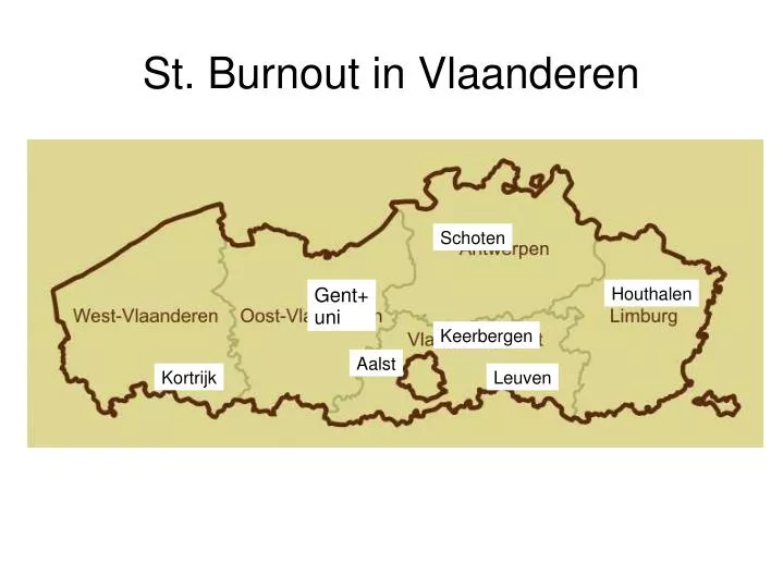 st burnout in vlaanderen