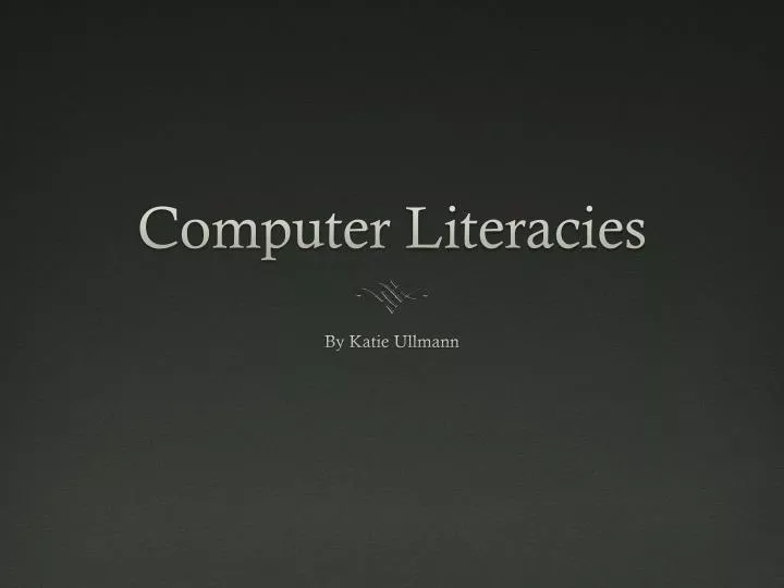 computer literacies