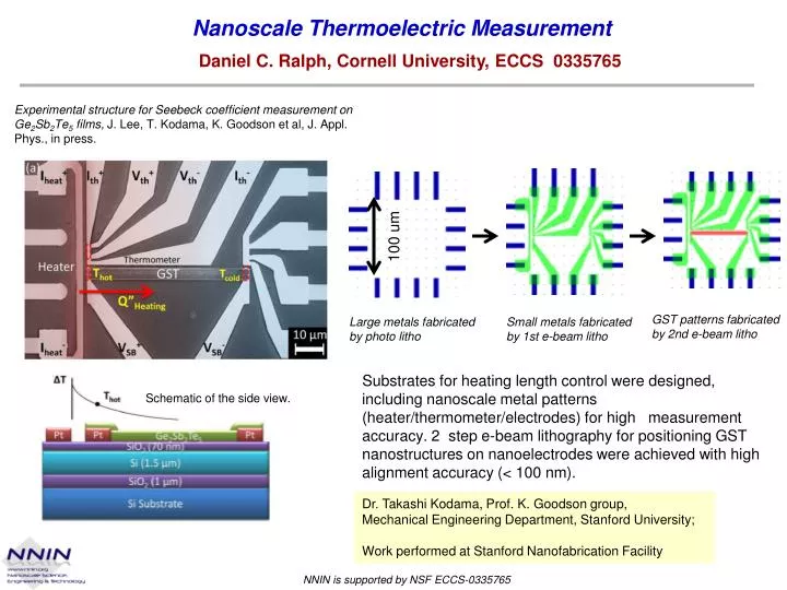 nanoscale thermoelectric measurement