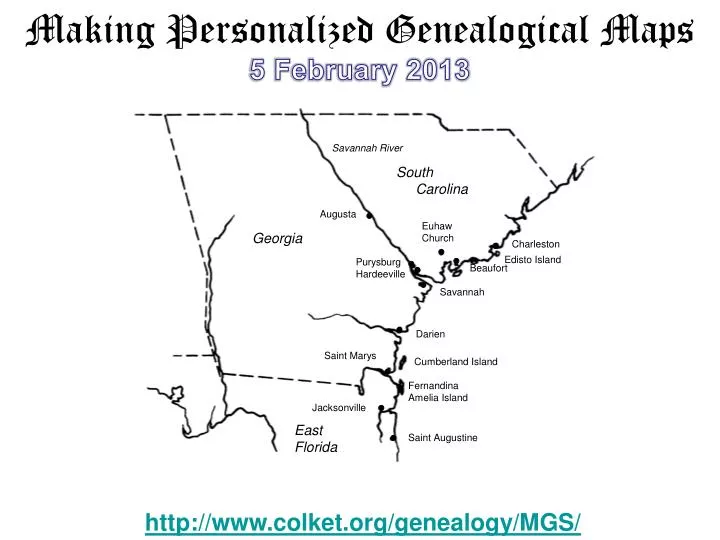making personalized genealogical maps 5 february 2013