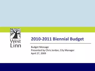 2010-2011 Biennial Budget