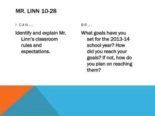mr linn 10 28