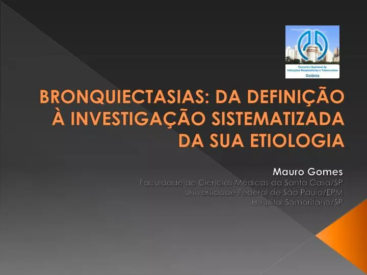 bronquiectasias da defini o investiga o sistematizada da sua etiologia