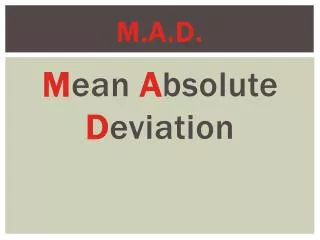 m a d