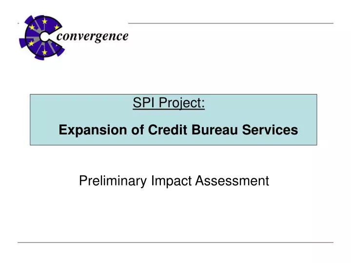 preliminary impact assessment