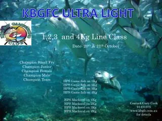 1,2,3 and 4Kg Line Class