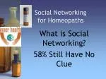 Social Networking for Homeopaths