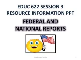 FEDERAL AND NATIONAL REPORTS