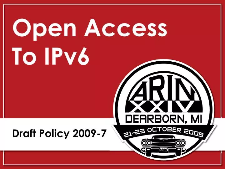 open access to ipv6