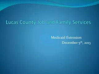 Lucas County Job and Family Services